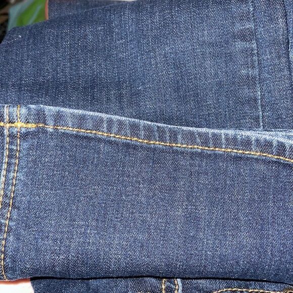 Harley Davidson blue jeans denim pants 10 long EUC bootcut low rise - Picture 11 of 16